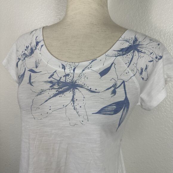 American Eagle Top Women Small Indie Bella Y2K Graphic Tee Tie Back Twilightcore - Picture 4 of 16